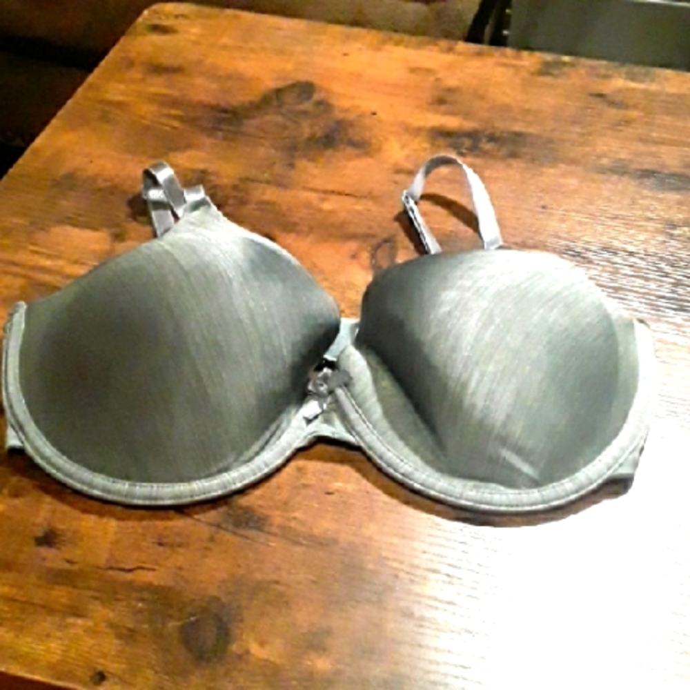 NWOT 38DD Gorgeous Steel Grey Secret Treasures Padded underwire Bra